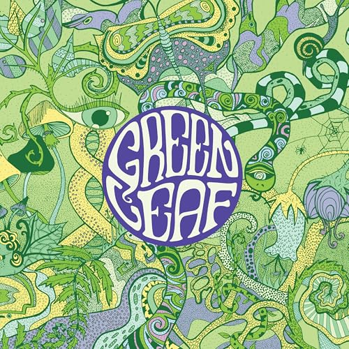 Psychedelic album cover with snakes, insects, and a large eye.