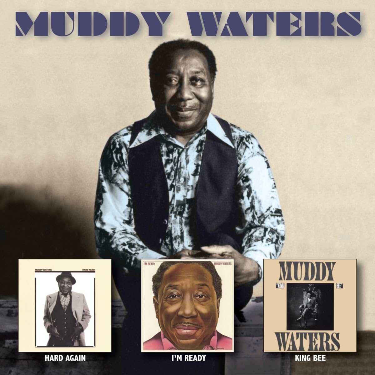 Muddy Waters 3CD set cover featuring portrait and album art.