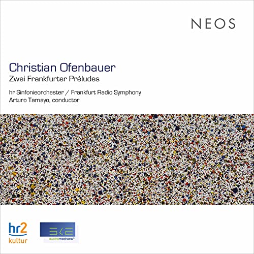 CD cover for "Zwei Frankfurter Préludes" by Christian Ofenbauer, abstract art.