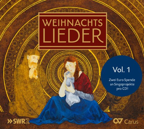 CD cover with religious imagery of Mary, Joseph, and baby Jesus.