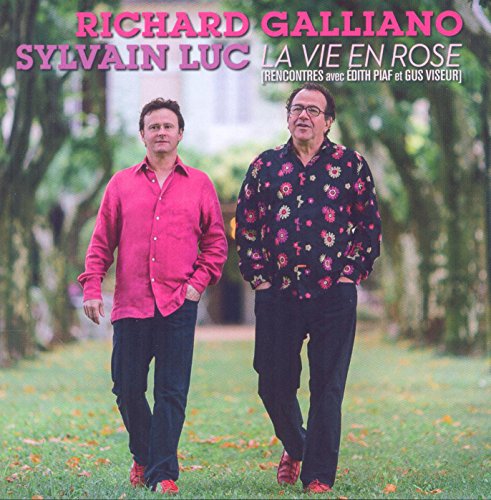 CD cover featuring two men standing in a garden, portrait view.