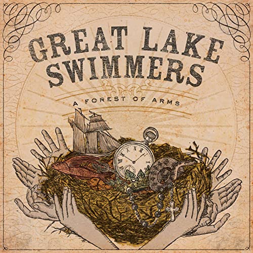 CD cover for Great Lake Swimmers’ “A Forest Of Arms” with illustrated imagery.