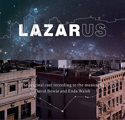 Lazarus" soundtrack vinyl cover with a starry night and city skyline.