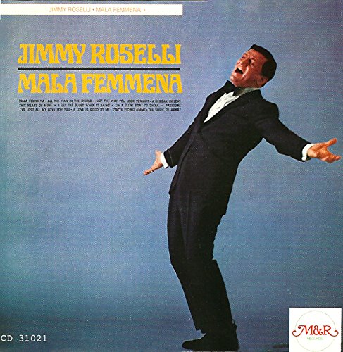 CD cover: Jimmy Roselli in a suit, singing with arms outstretched.