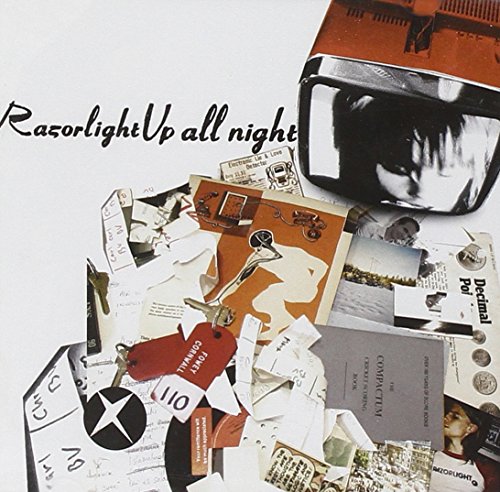 Razorlight album cover, “Up All Night,” with collage of vintage images.