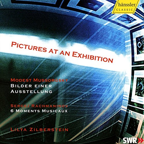 CD cover for Lilya Zilberstein’s piano recordings of Mussorgsky and Rachmaninoff.