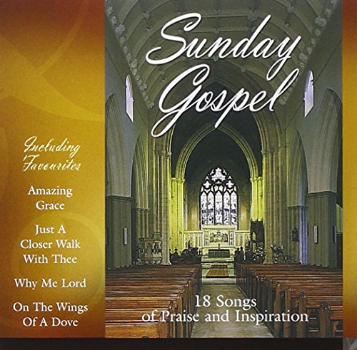 CD cover for “Sunday Gospel” featuring a church interior and song list.