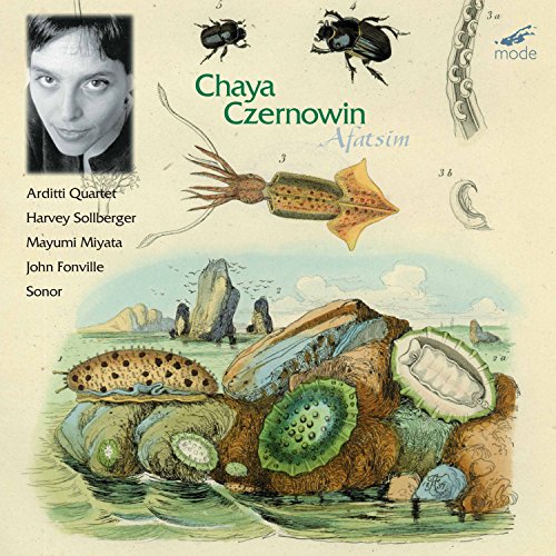 CD cover for Chaya Czernowin's chamber music, featuring illustrated creatures.