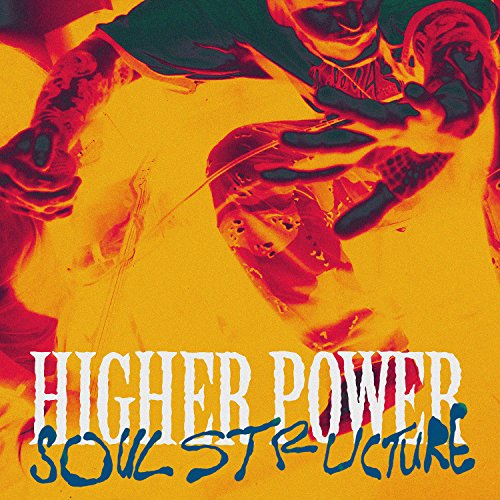 CD cover: person with bandana, abstract yellow and red background, text.