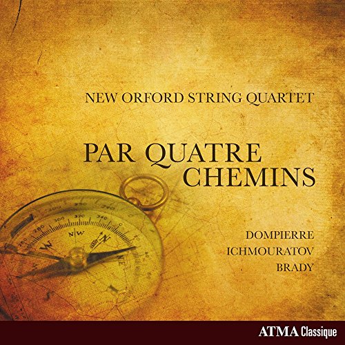 CD cover: compass over textured background with quartet and composer names.