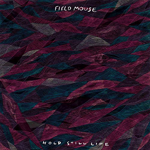 CD cover for Field Mouse’s “Hold Still Life” with abstract, textured art.