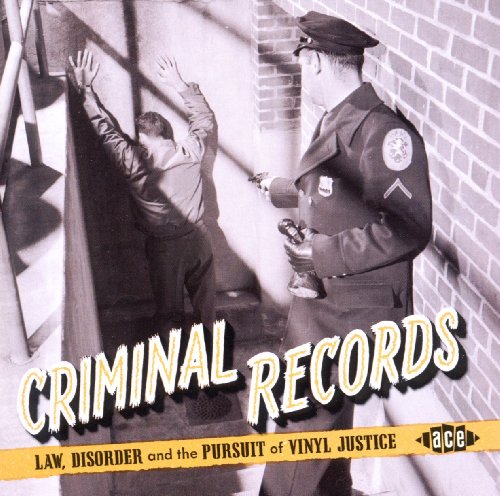 CD cover: black and white photo of a police arrest scene.