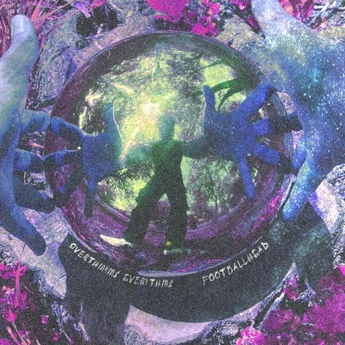 Album cover with a figure inside a crystal ball, purple and green tones.