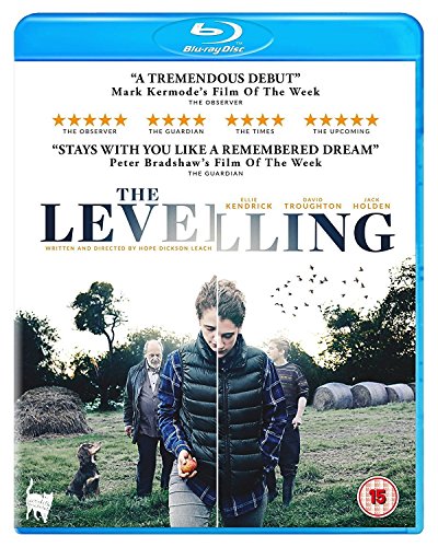 Blu-ray cover for "The Levelling" featuring a family in a rural landscape.