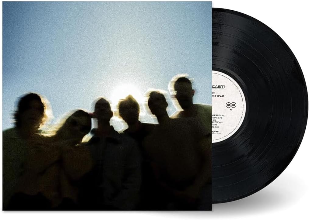 Vinyl record of The Head And The Heart’s “Aperture” with silhouetted figures.