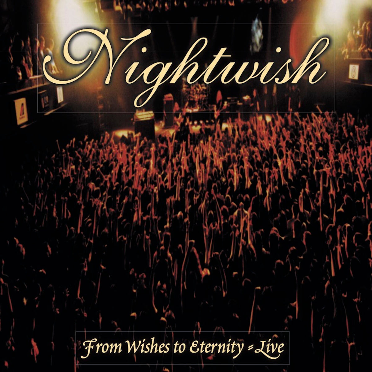 Nightwish album cover: a crowd with raised arms at a concert.