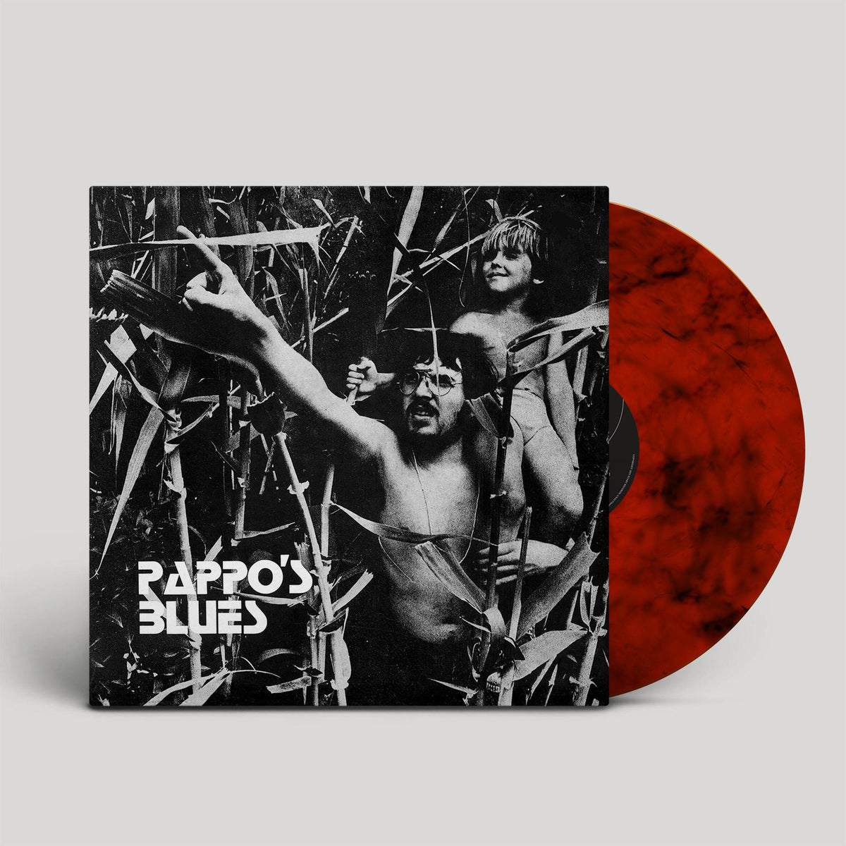 Vinyl record of "Pappos Blues" with a black and white cover image.