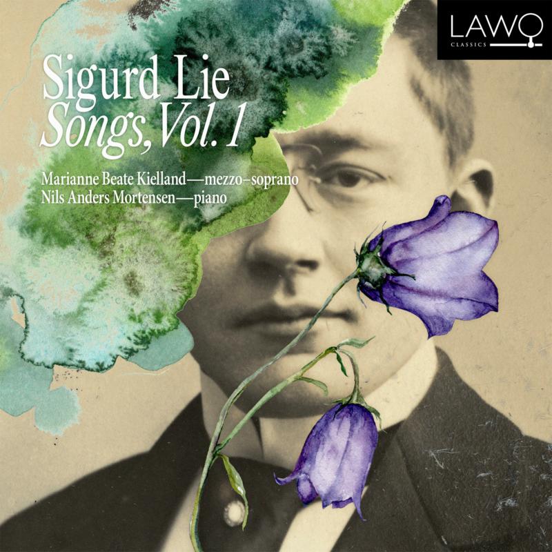 CD cover for "Sigurd Lie Songs, Vol. 1" featuring a portrait and flower.