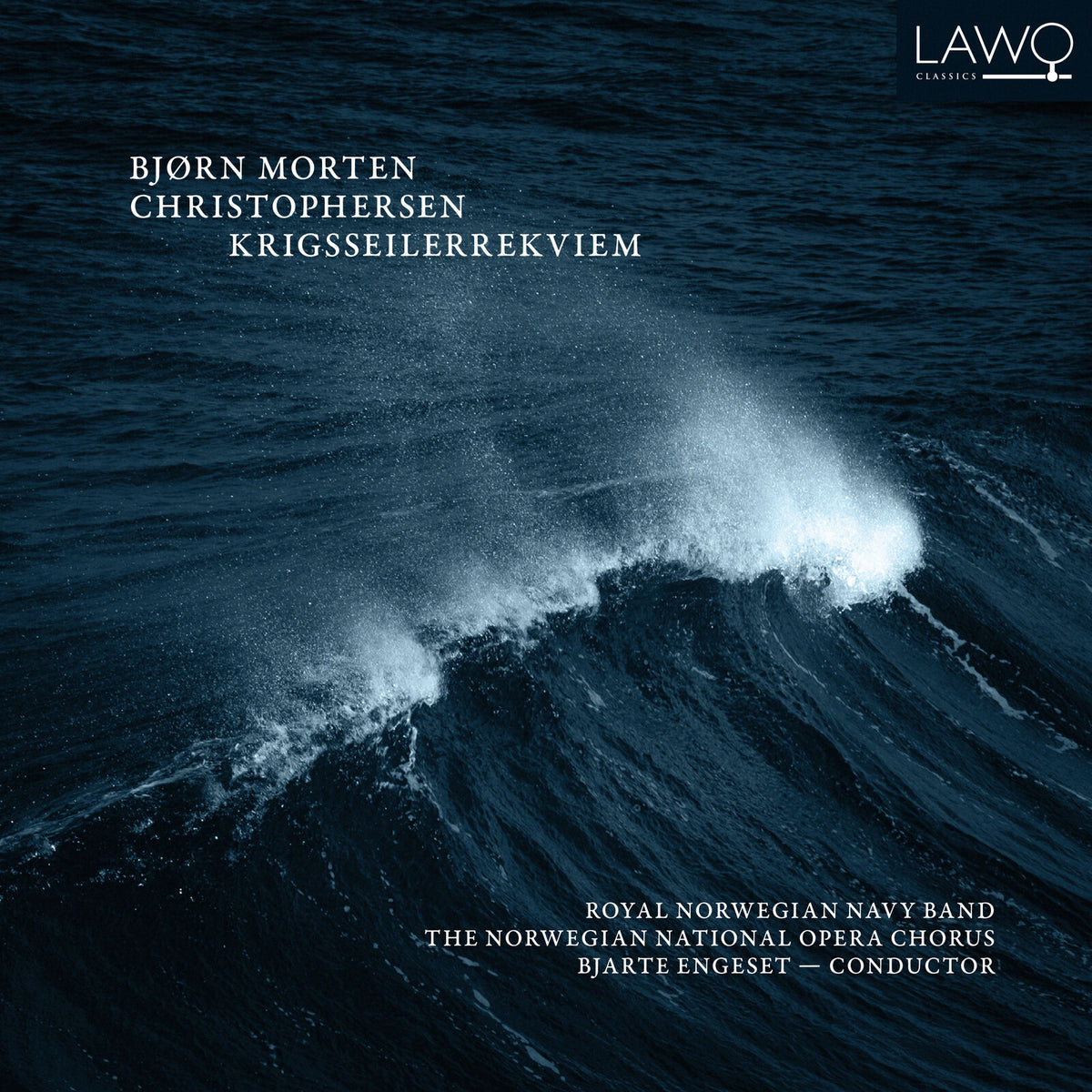 CD cover with dark, textured image of stormy ocean waves.