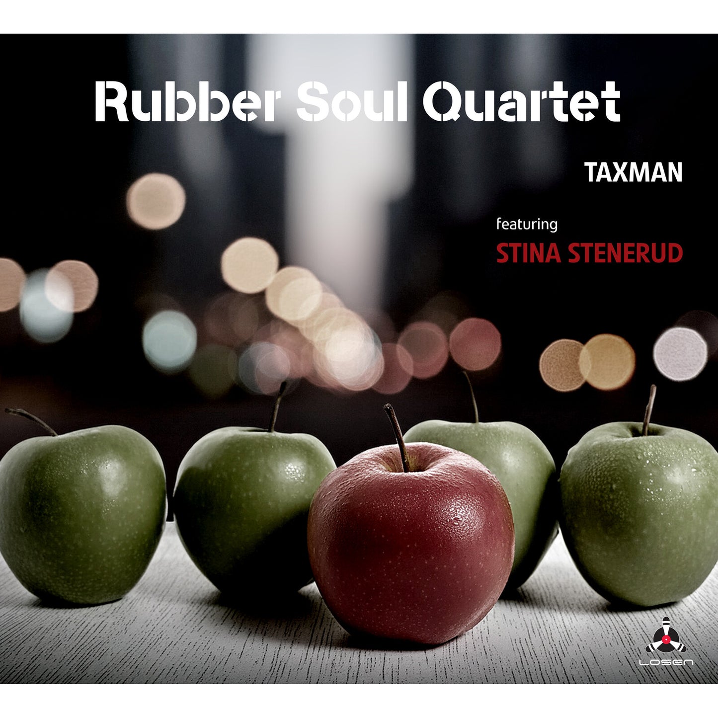 CD cover for "Taxman" by Rubber Soul Quartet featuring Stina Stenerud.