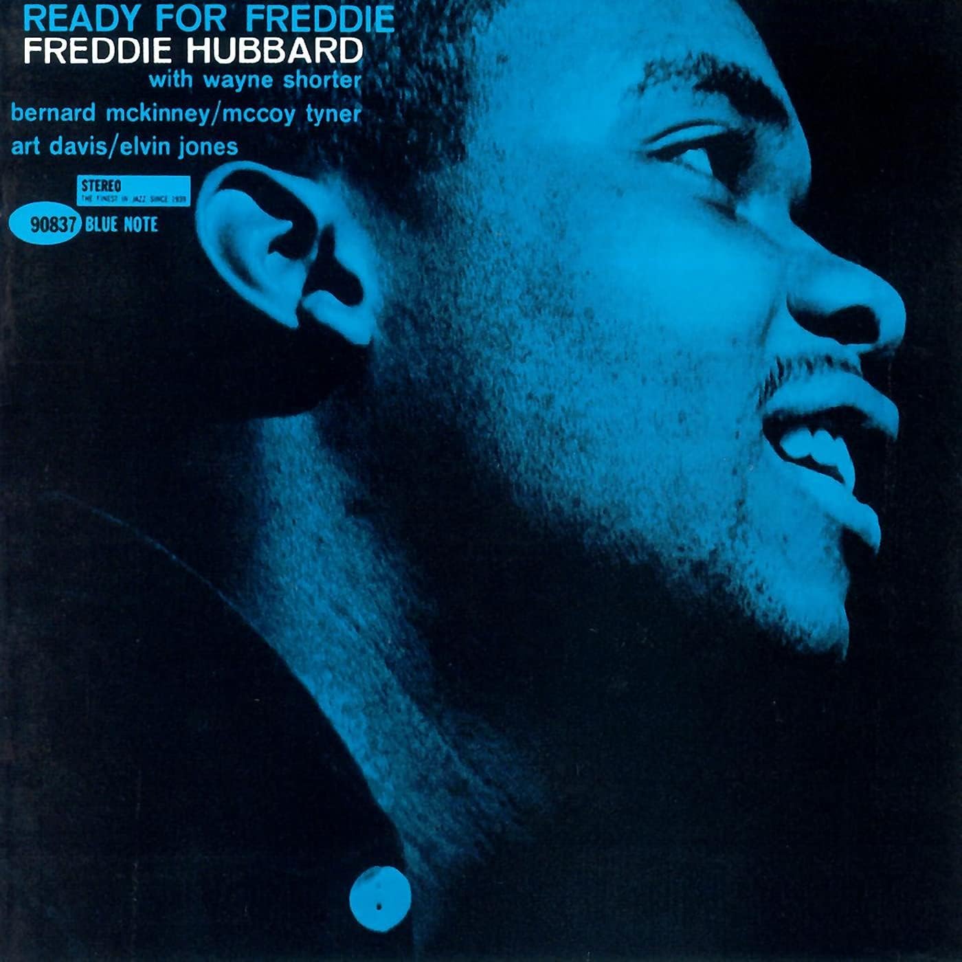 CD case featuring jazz trumpeter Freddie Hubbard’s portrait, titled “Ready For Freddie.”