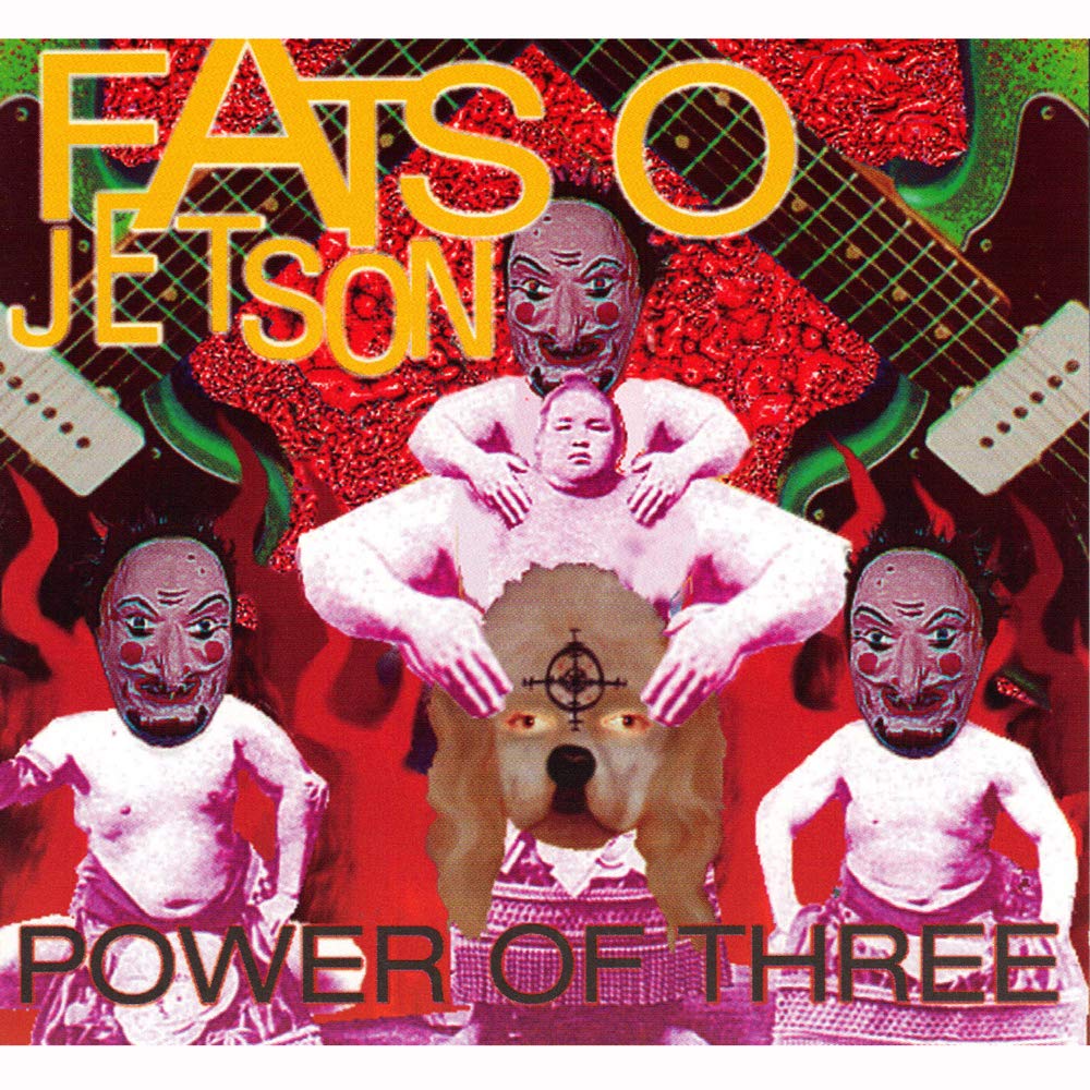 CD cover with collage of masked figures, guitars, and a baby.
