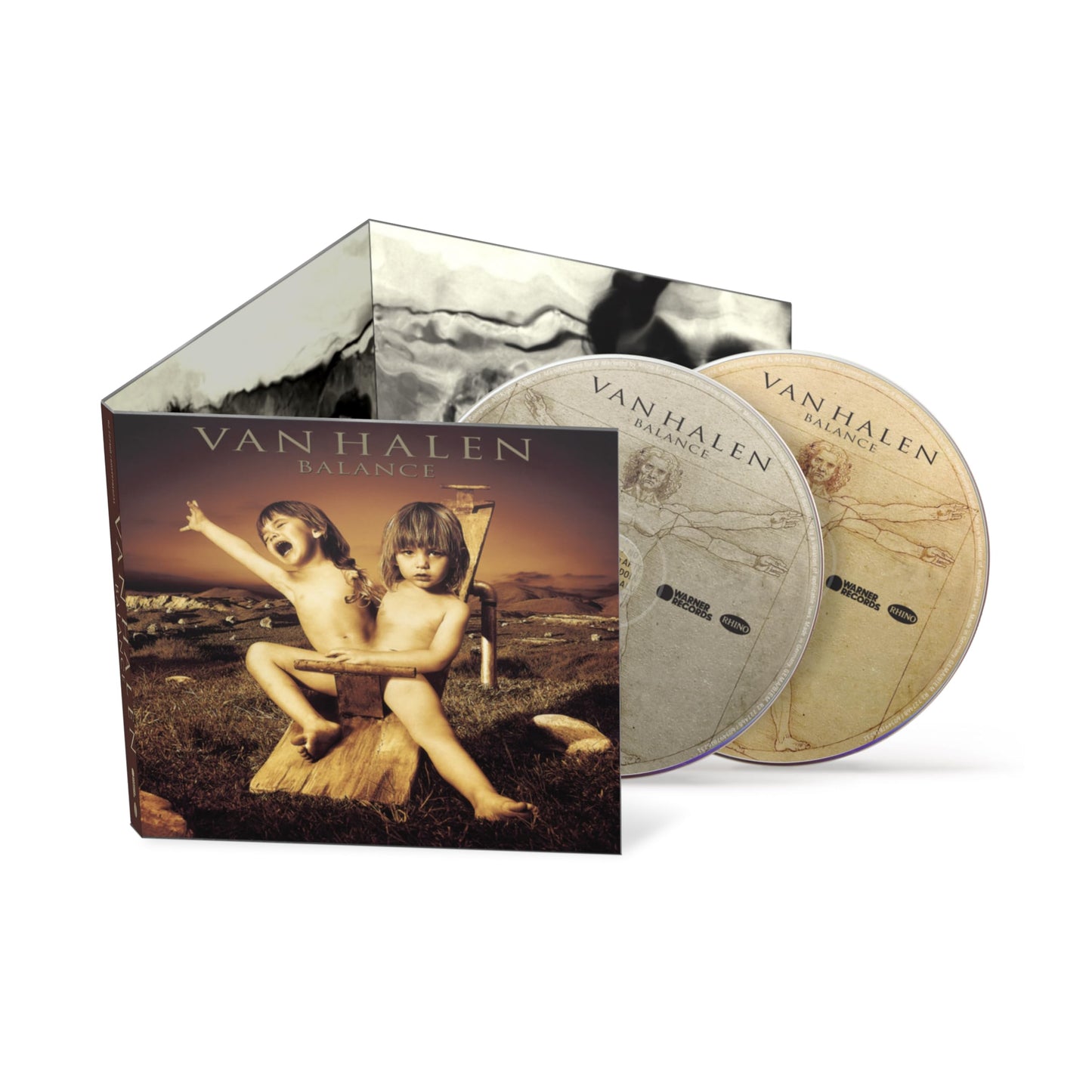 Van Halen “Balance” CD package with cover art of children in a field.