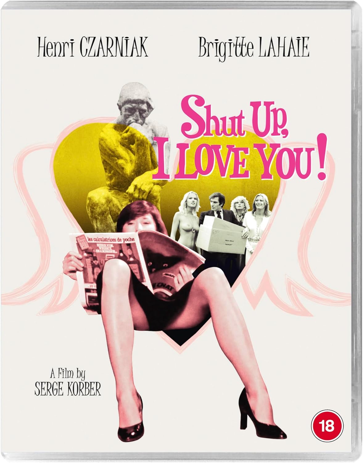 Shut Up, I Love You!" Blu-ray cover with collage of figures and text.