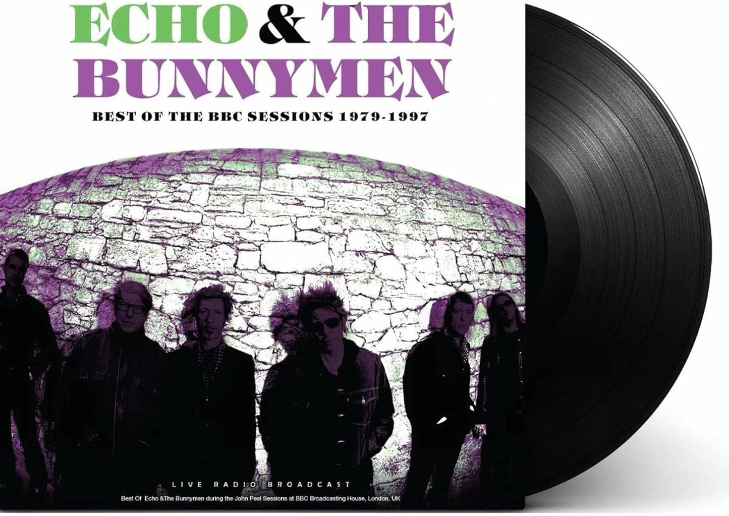 Echo & The Bunnymen vinyl record with band image and BBC logo.