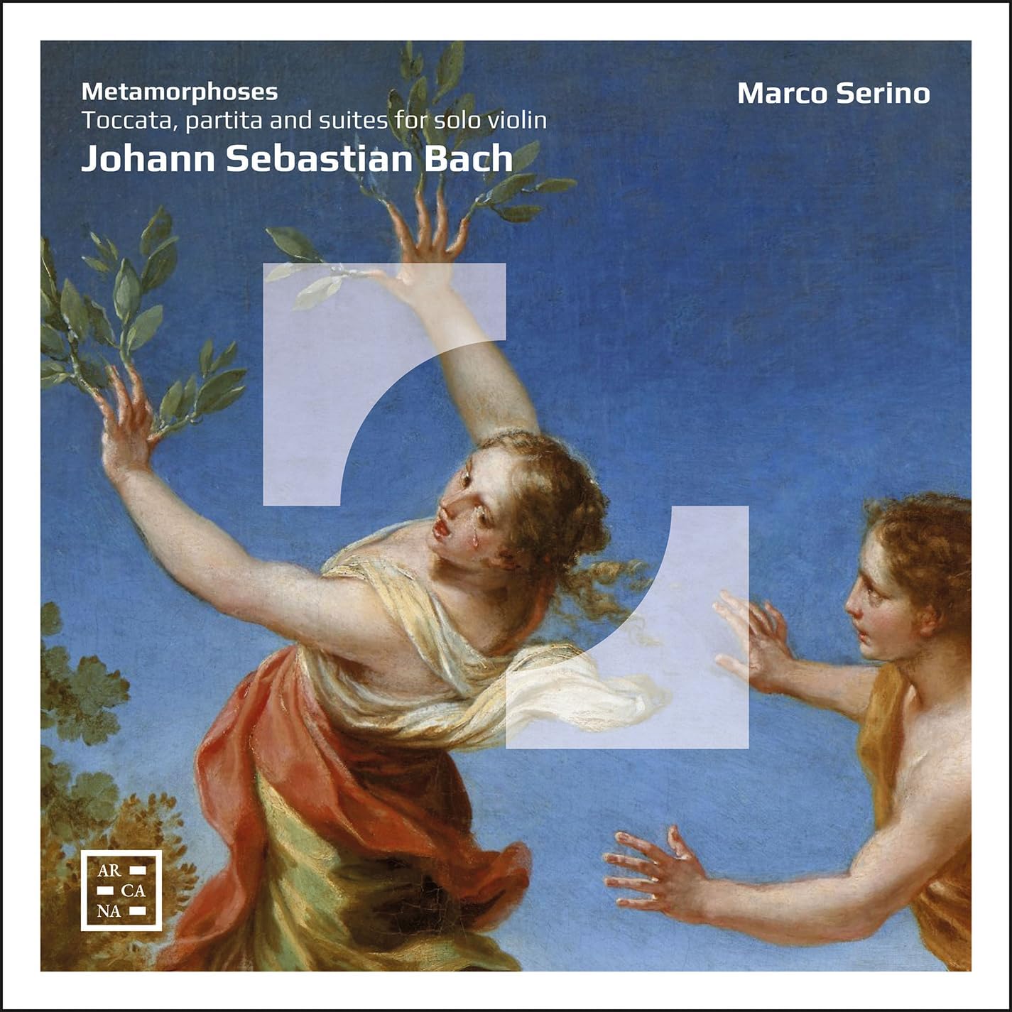 CD cover: "Metamorphoses" by Marco Serino, featuring classical art.