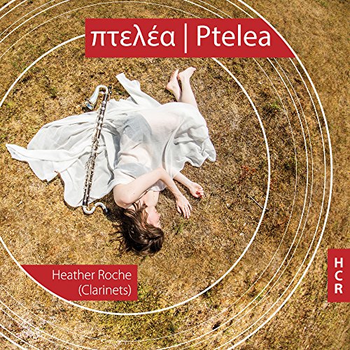 CD cover: woman with clarinet lying in grassy field.