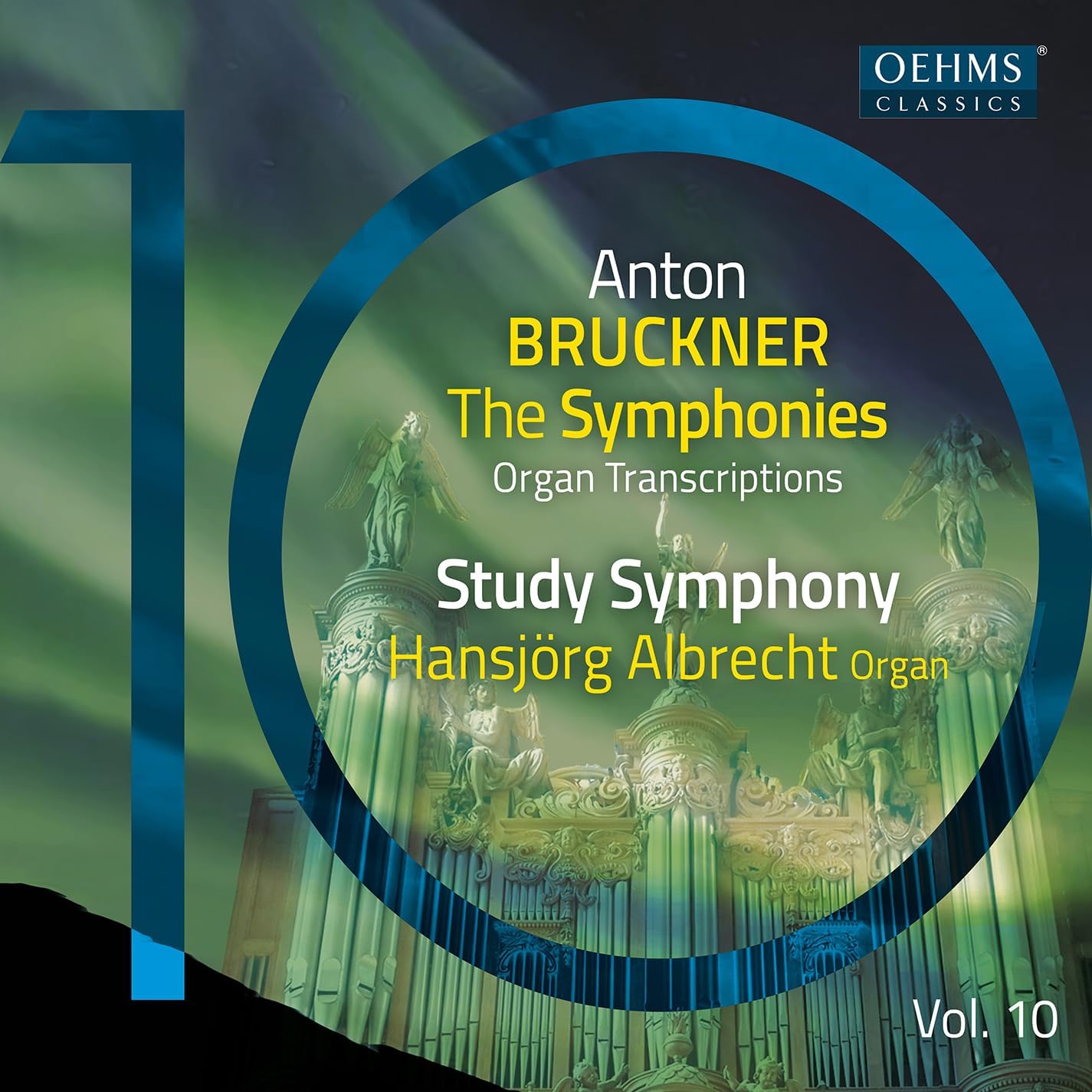 CD cover for Hansjörg Albrecht’s “Anton Bruckner Project” organ transcriptions.