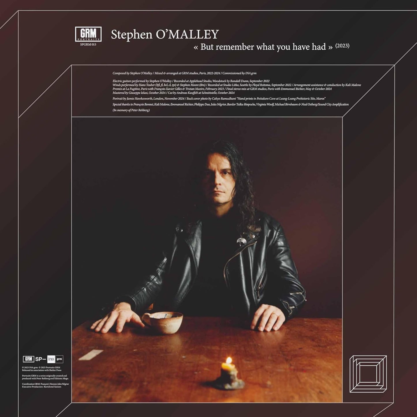 CD cover for Stephen O’Malley’s “But Remember What You Have Had” album.