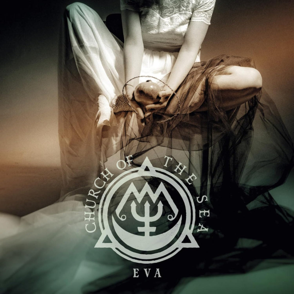 Vinyl record of “Church Of The Sea - Eva” with barcode visible.
