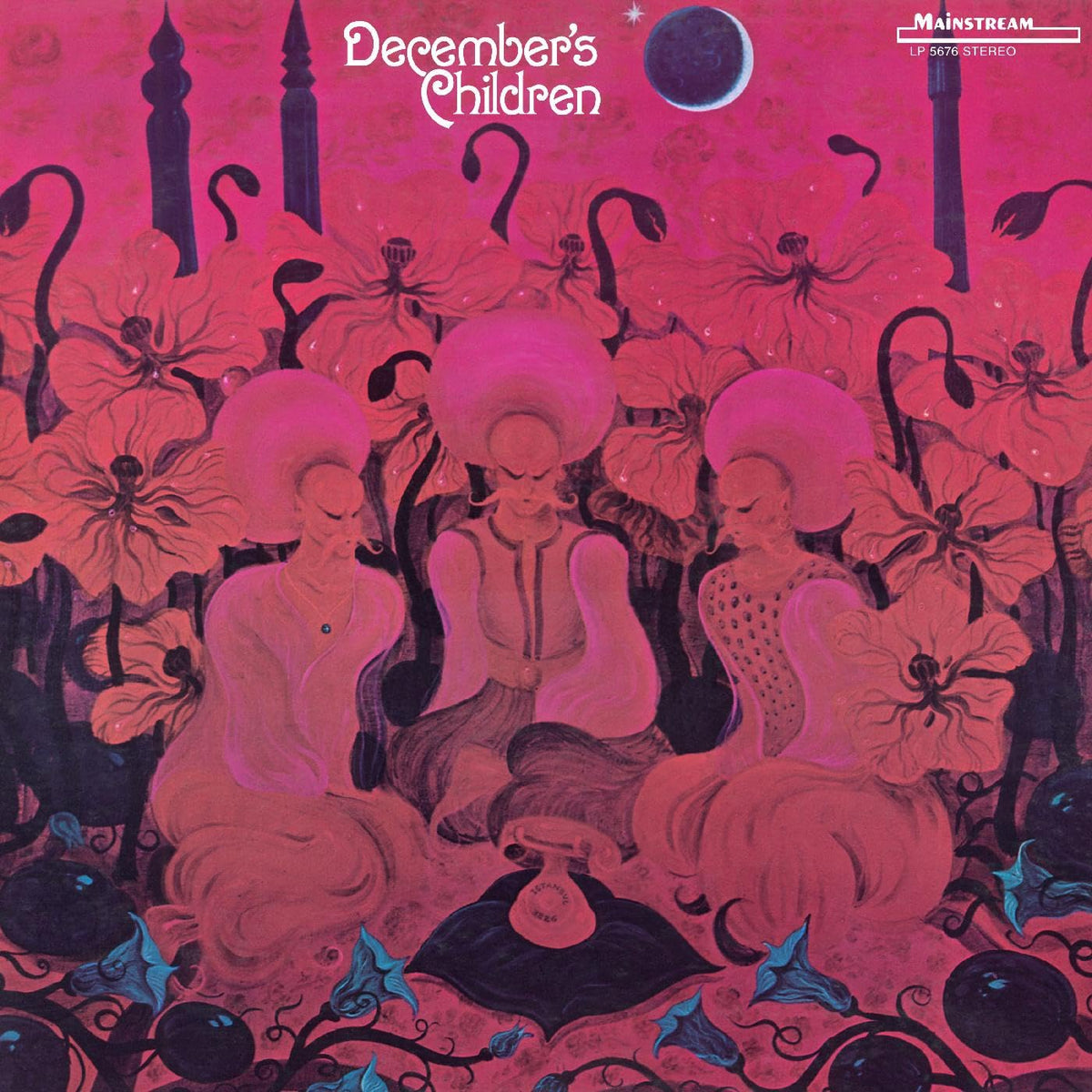 Album cover: "December's Children" with illustrated figures and flowers.