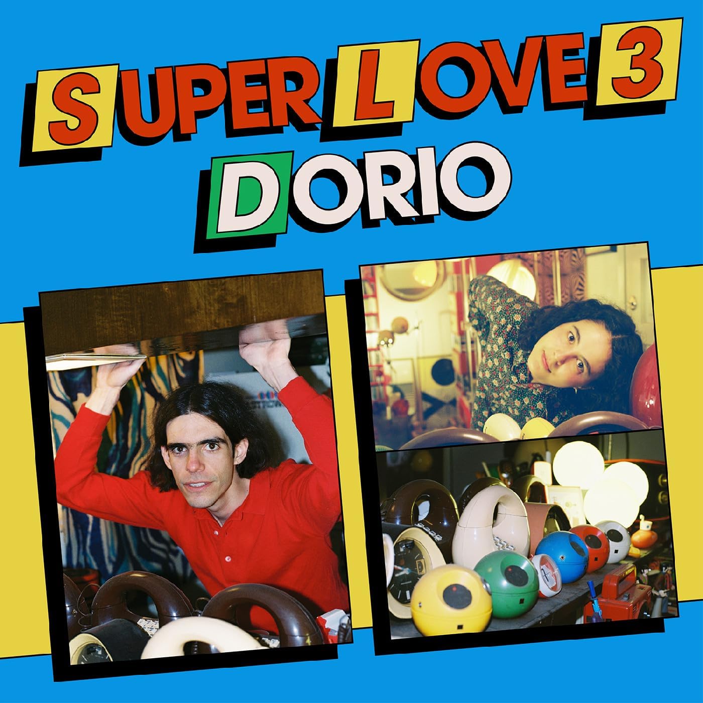 Vinyl album cover for "Super Love 3" by Dorio, featuring two portraits.