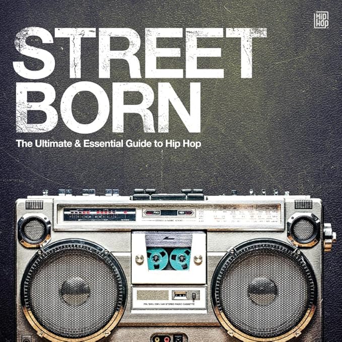 Album cover for "Street Born" featuring a vintage boombox and bold text.