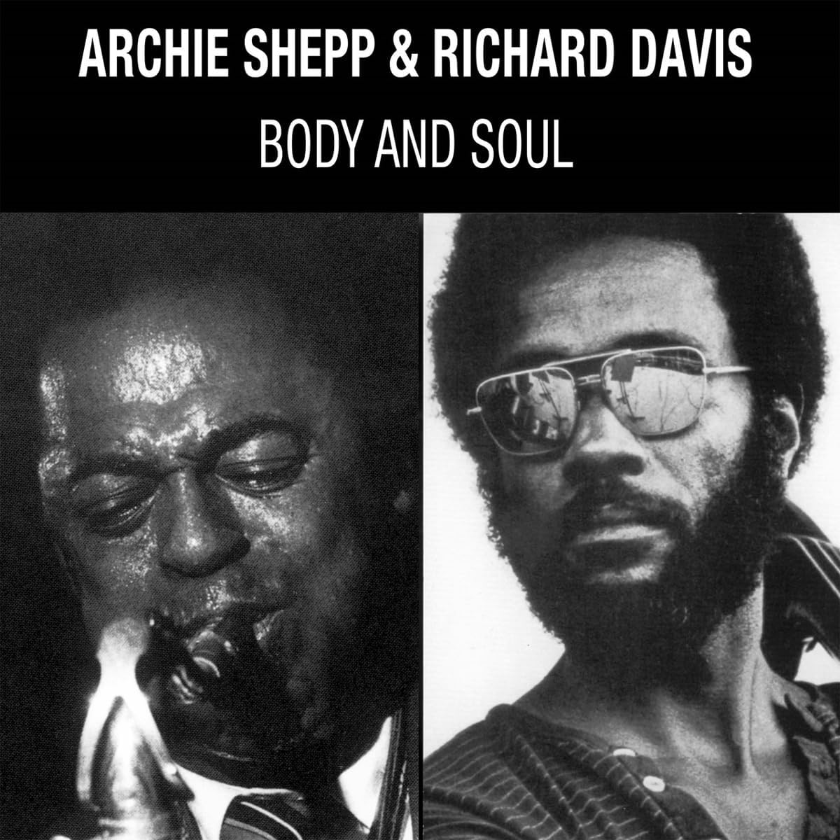 Black and white album cover featuring Archie Shepp and Richard Davis portraits.