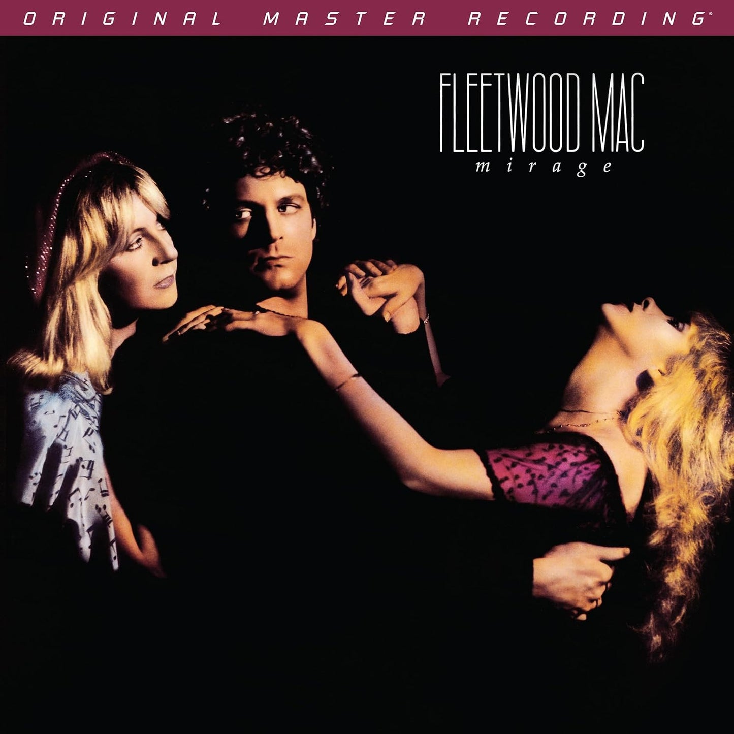 Fleetwood Mac’s “Mirage” album cover featuring three band members in silhouette.