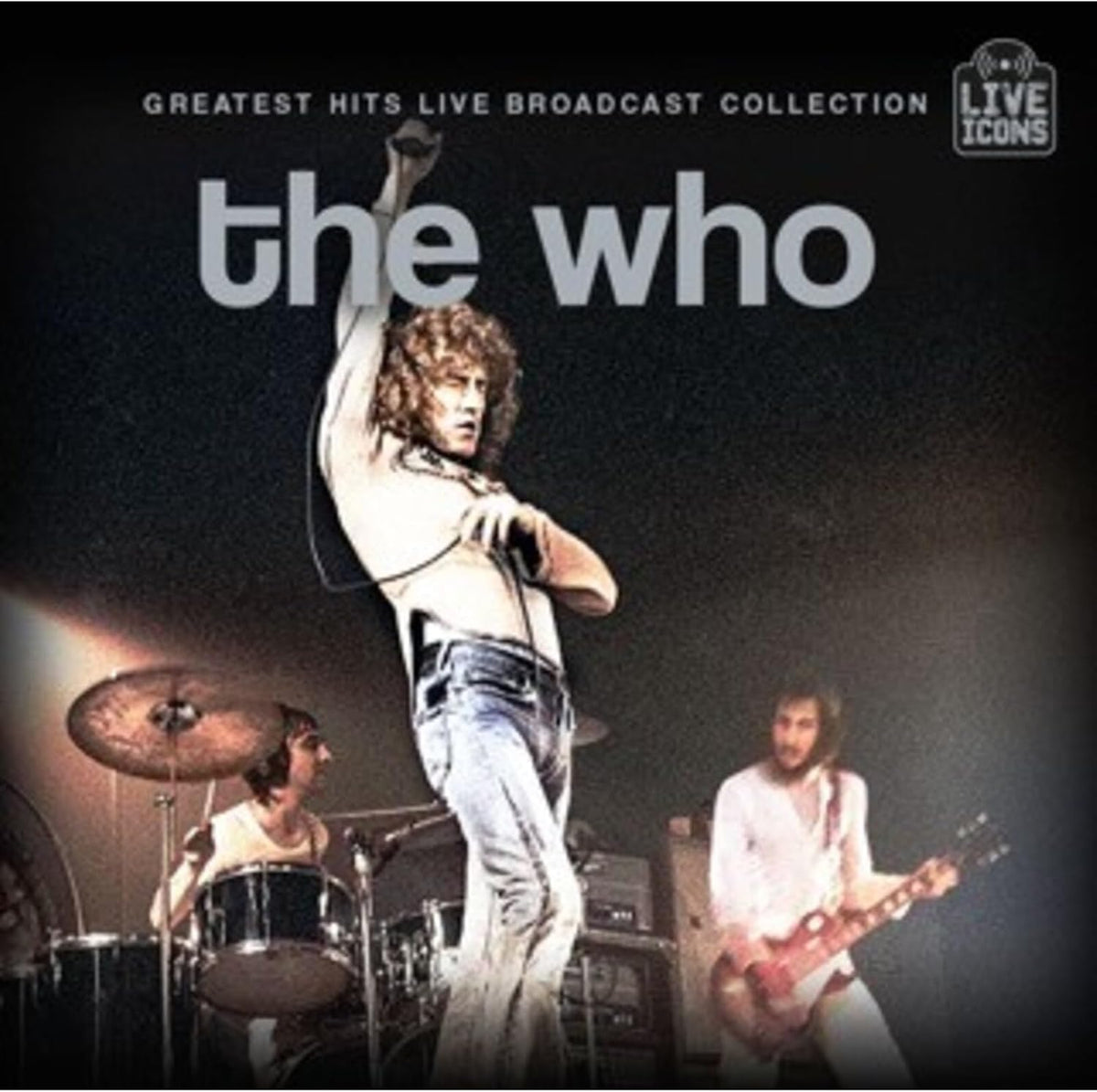 The Who live performance album cover featuring musicians on stage.