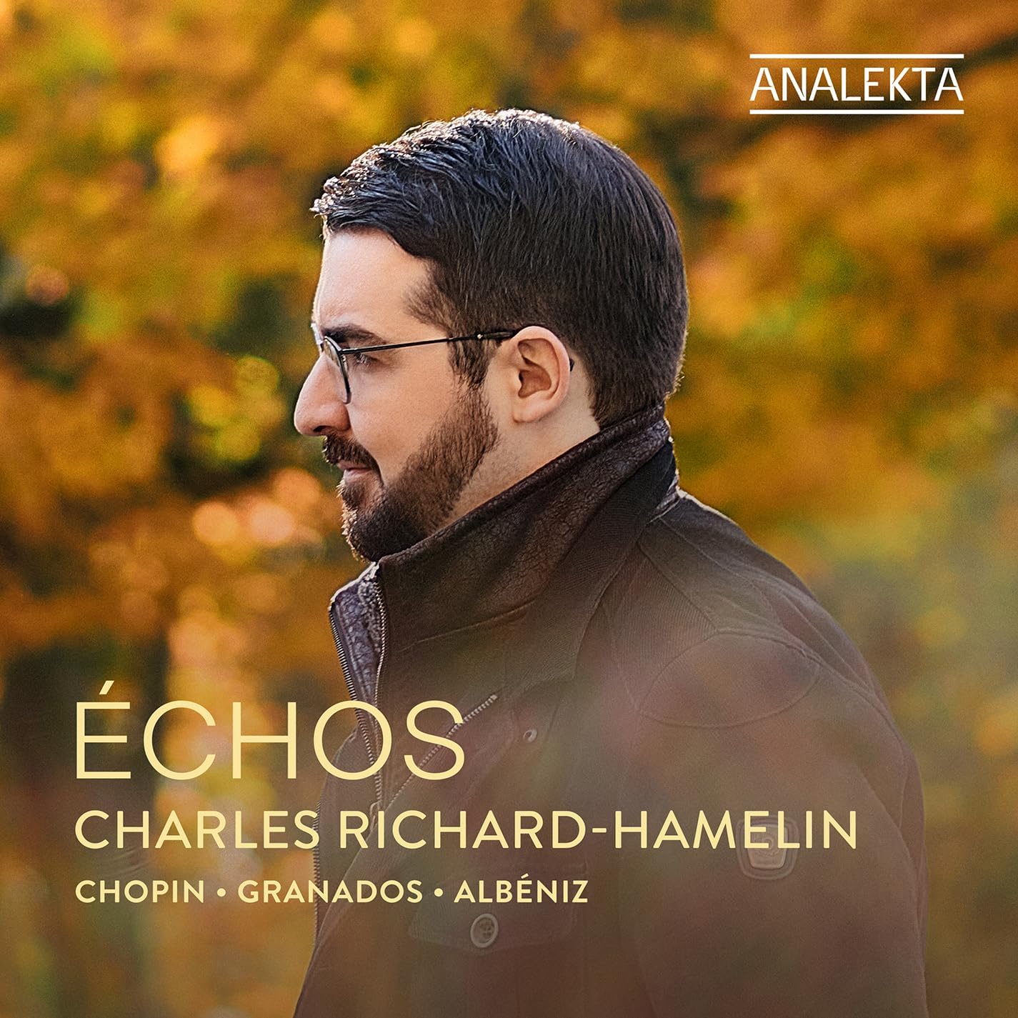 CD cover featuring pianist Charles Richard-Hamelin in a dark coat.