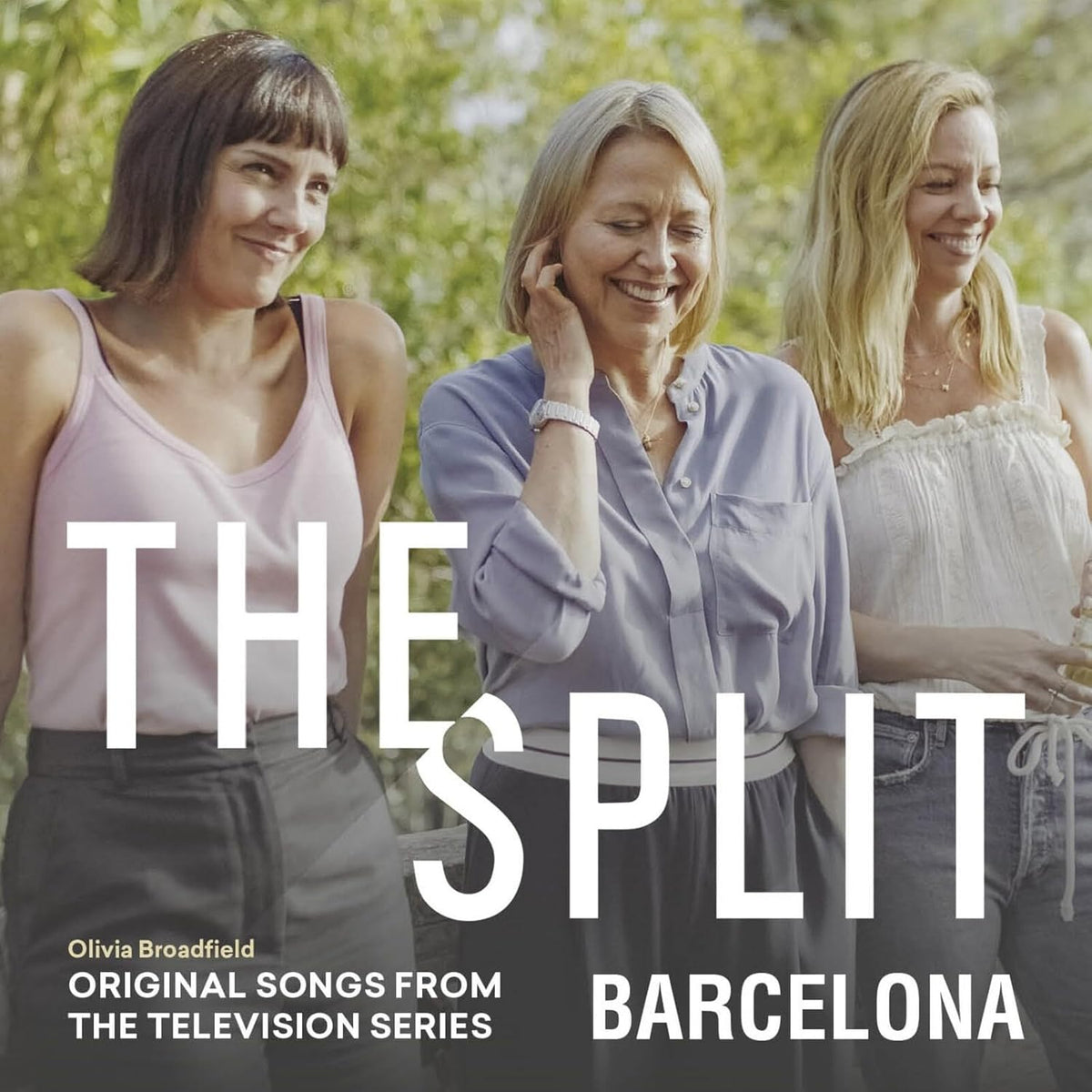 CD cover for "The Split Barcelona" featuring three smiling women.