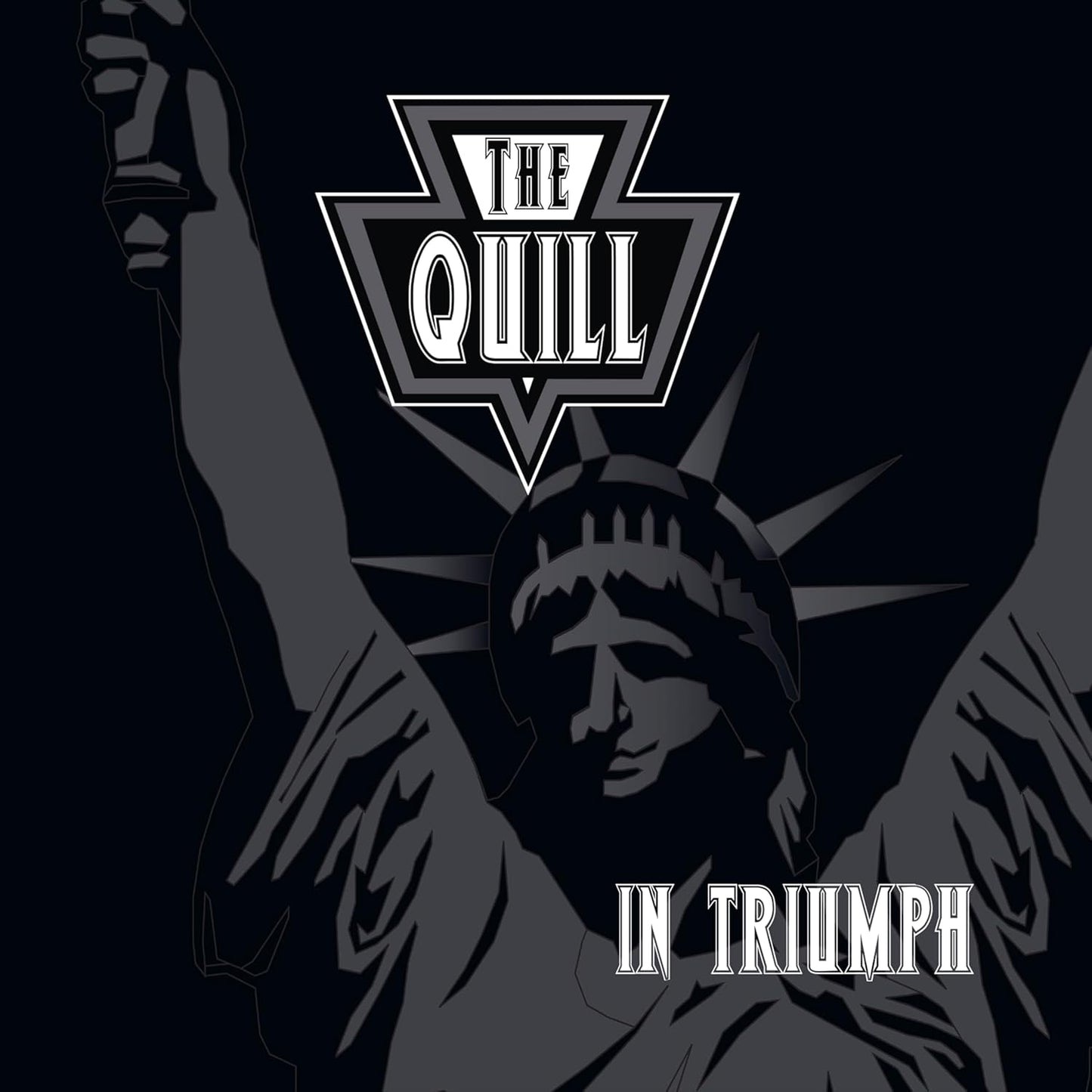 CD cover for The Quill’s “In Triumph” featuring Statue of Liberty imagery.