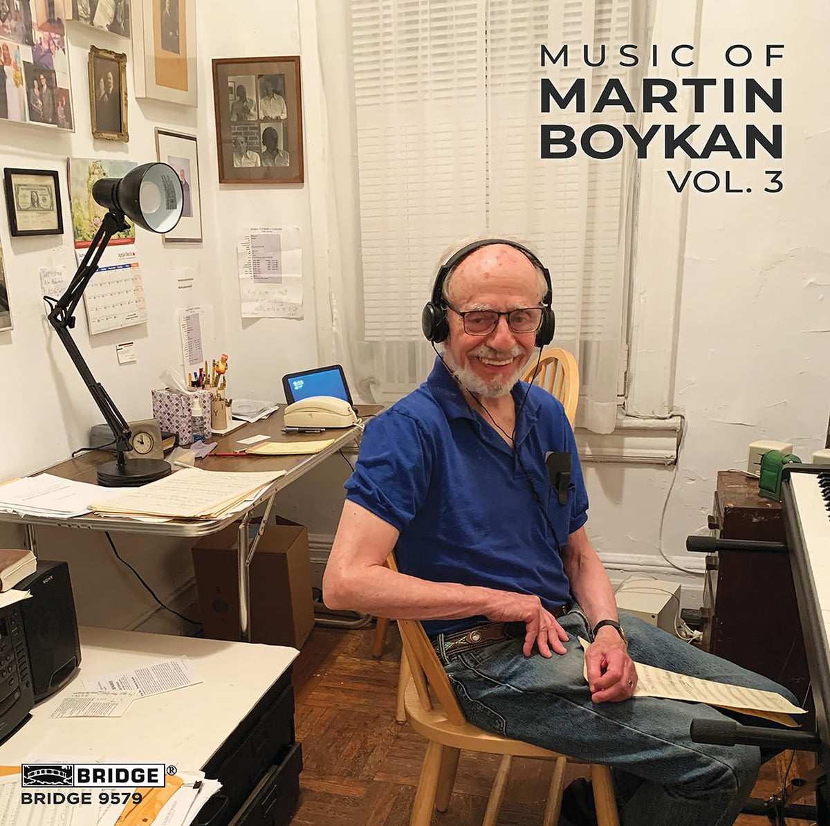 CD cover featuring portrait of Martin Boykan in a home studio setting.