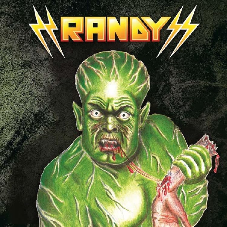 CD cover: Green monster with red eyes and bloody hand.