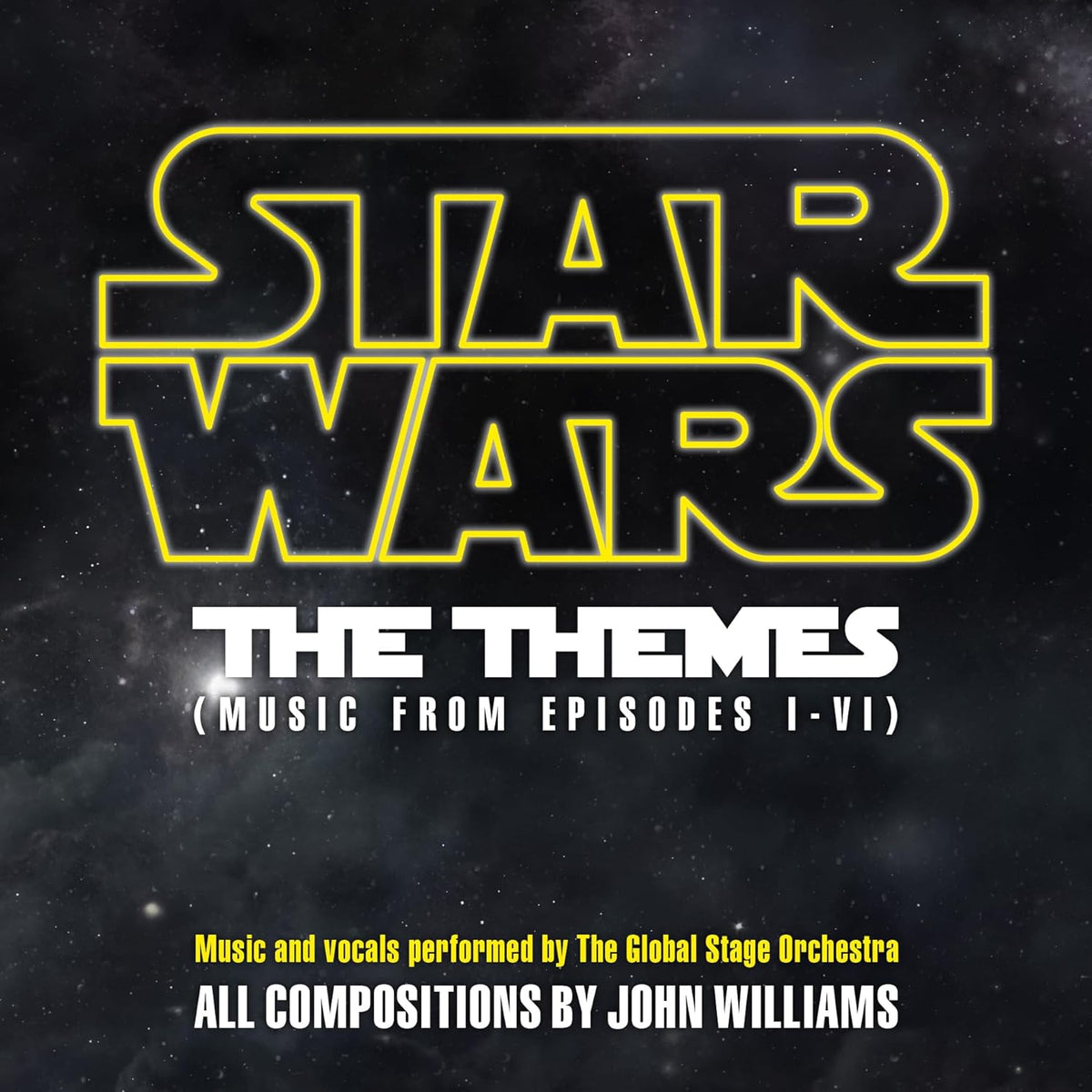 Clear vinyl record of Star Wars themes by Global Stage Orchestra.