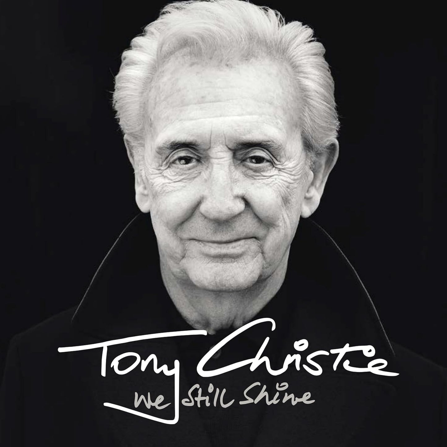 Black and white portrait of Tony Christie with album title text.