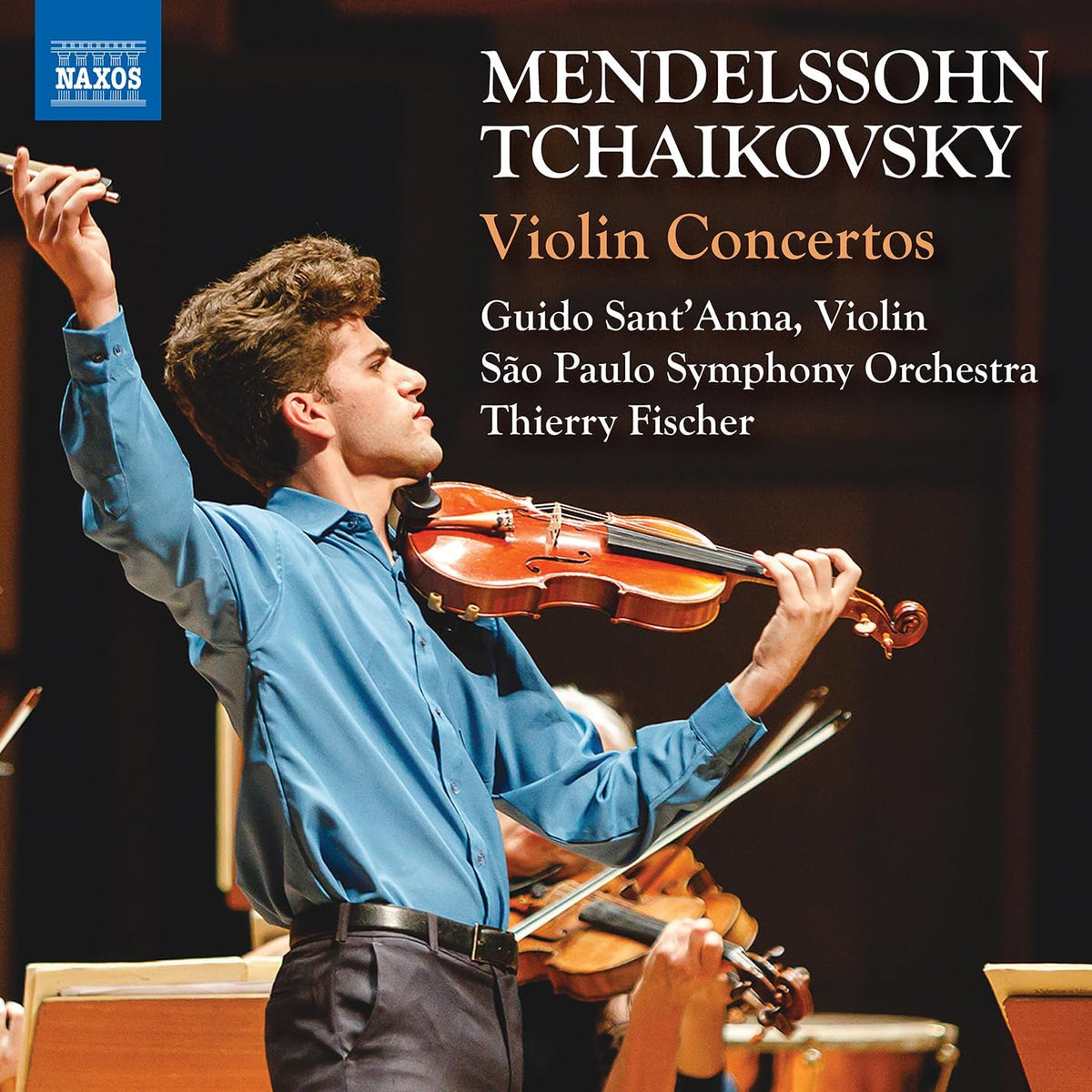 CD cover: violinist Guido Sant'Anna with São Paulo Symphony Orchestra.