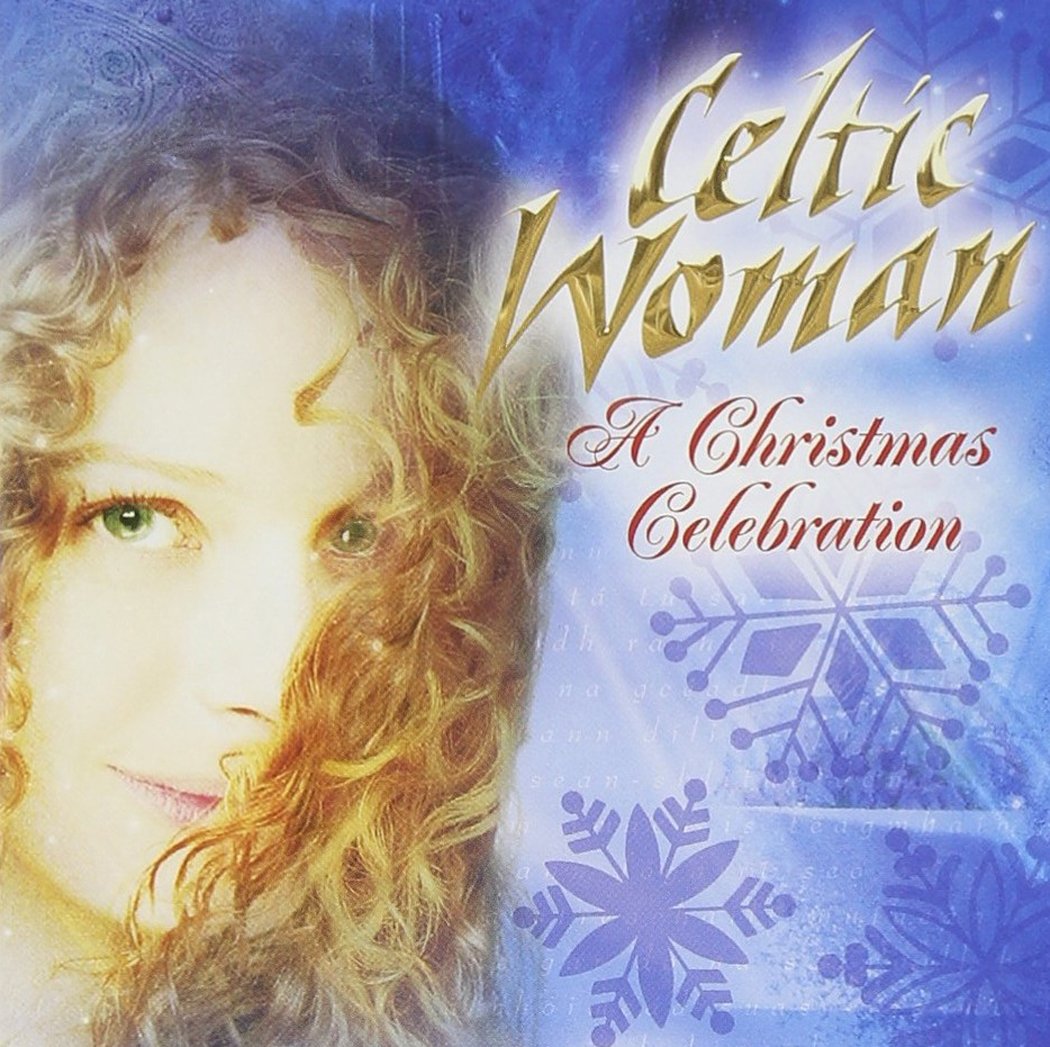 CD cover for Celtic Woman's "Christmas Celebration" featuring a woman's portrait.