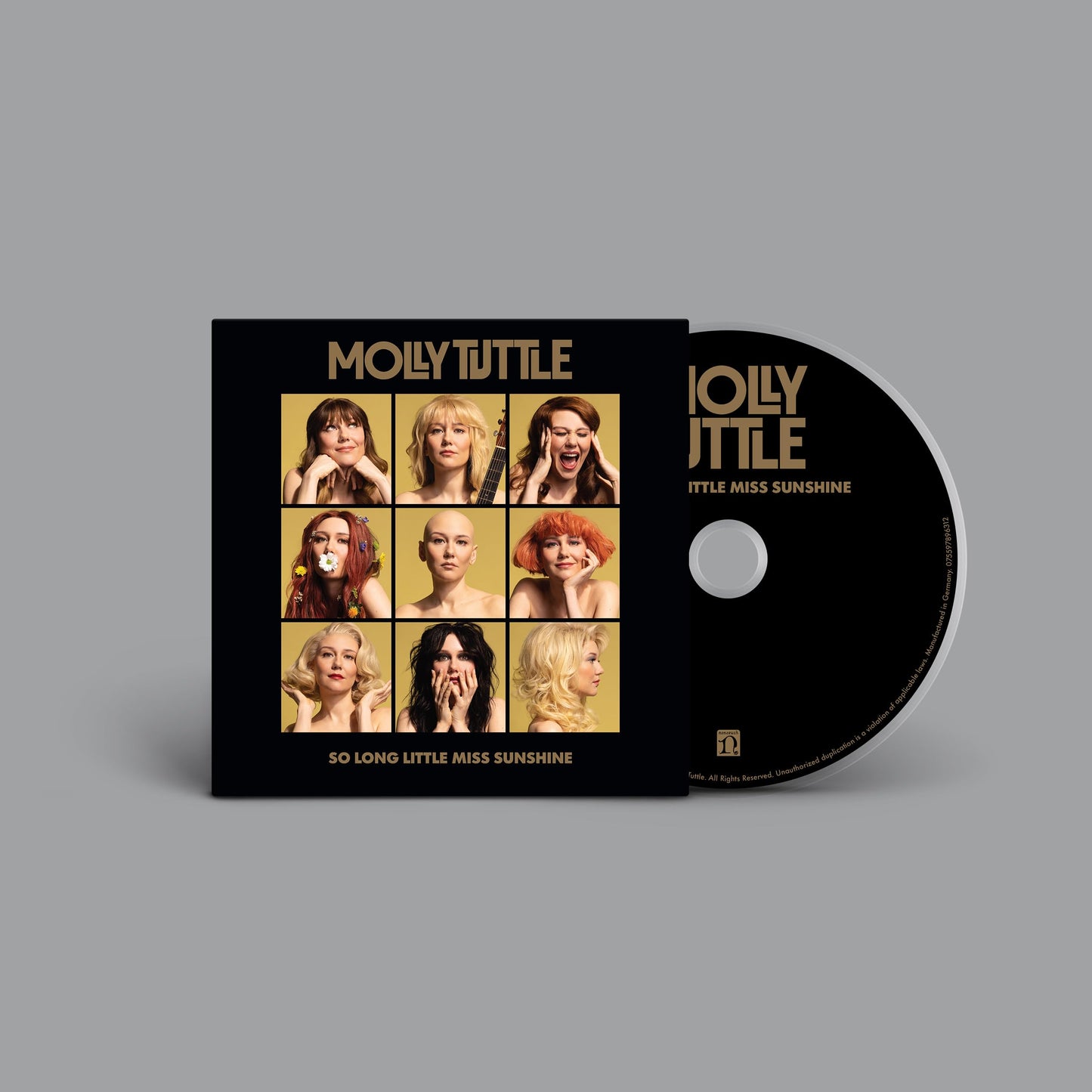 Molly Tuttle album cover, "So Long Little Miss Sunshine," with portraits.